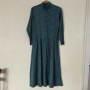 VTG L.L. Bean Cottagecore Floral Maxi Dress, M